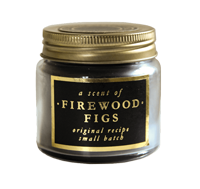 Black and gold candle